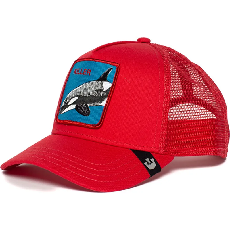 kepure-islenkta-raudona-snapback-killer-whale-the-farm-goorin-bros