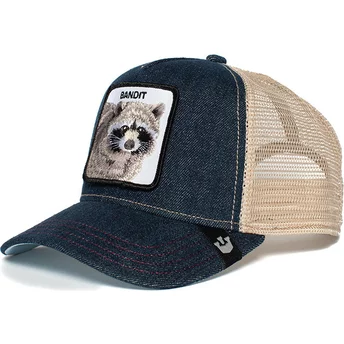 Goorin Bros. Raccoon Bandit Blue Denim and White Trucker Hat