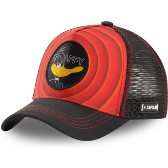 kepure-islenkta-raudona-snapback-bullseye-color-rings-loo-daf1-daffy-duck-looney-tunes-capslab