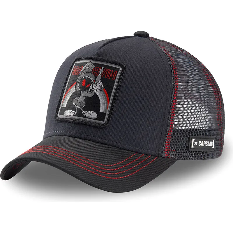 kepure-islenkta-juoda-snapback-loo-mar2-marsiukas-marvinas-looney-tunes-capslab