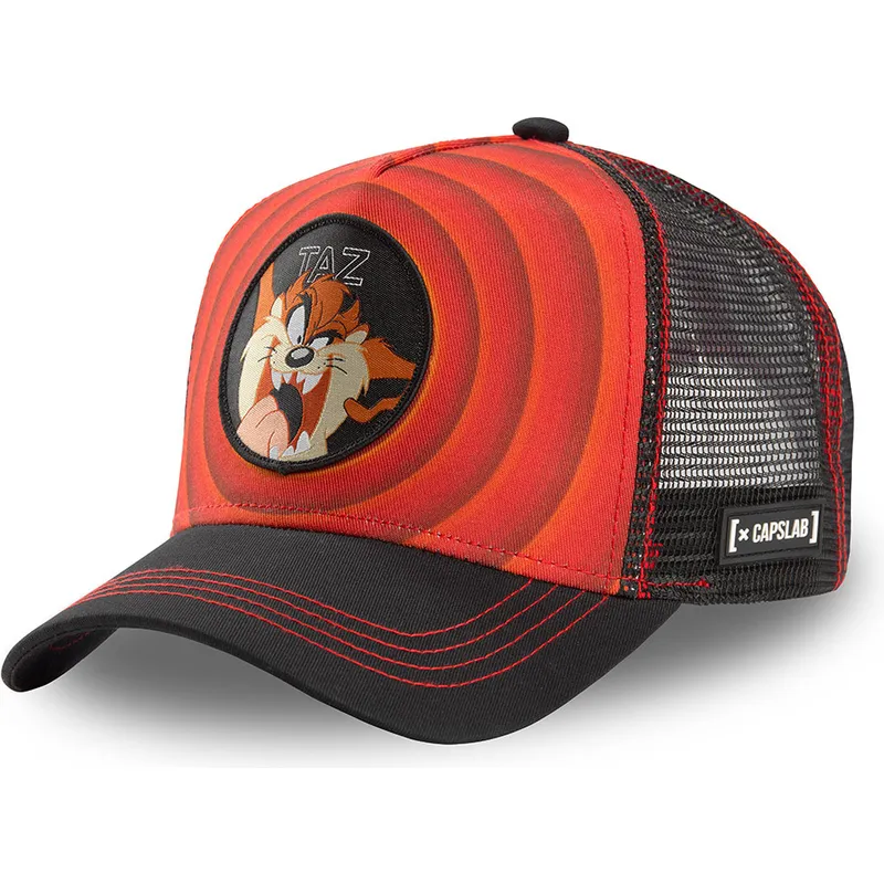 kepure-islenkta-raudona-snapback-tasmanijos-velnias-looney-tunes-capslab