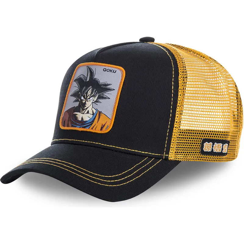 kepure-islenkta-juoda-snapback-vaikams-kidgokb-son-goku-dragon-ball-capslab