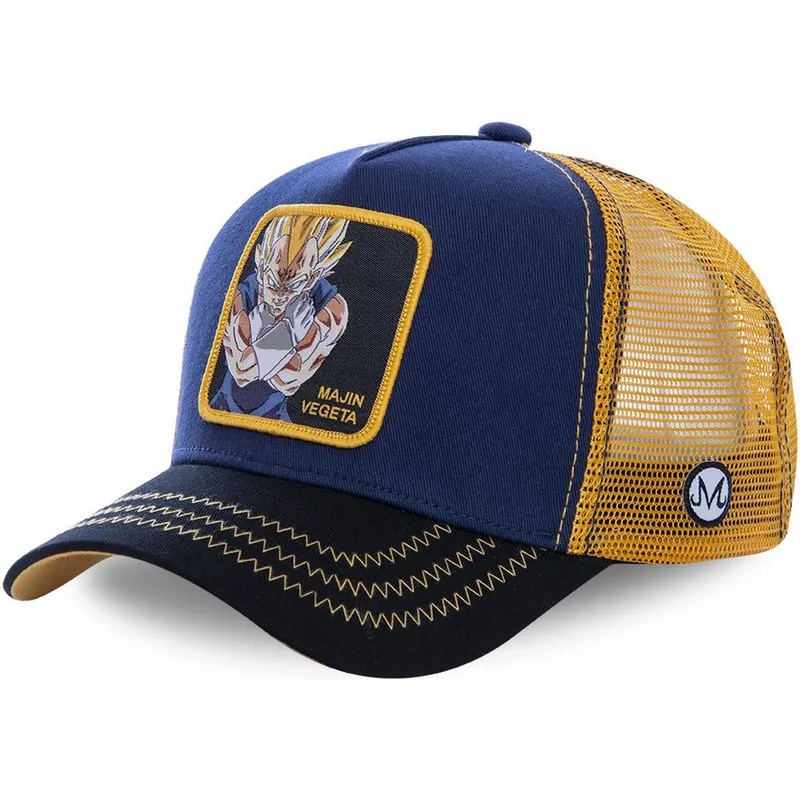 czapka-trucker-ciemnoniebieska-i-zolta-dla-dziecka-majin-vegeta-kidmv1-dragon-ball-capslab