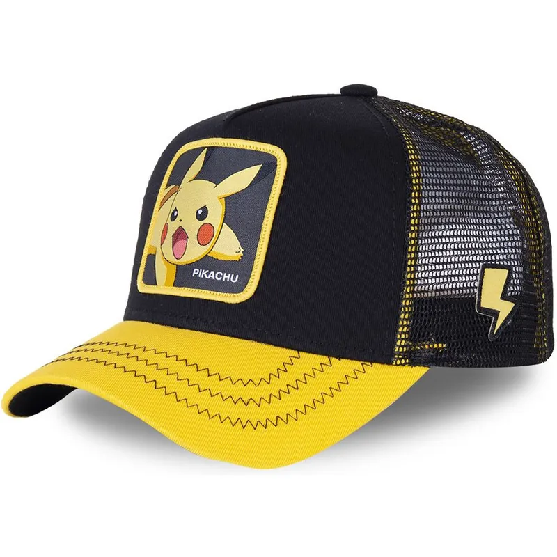 cap-islenkta-black-snapback-vaikams-pikachu-pokemon-capslab