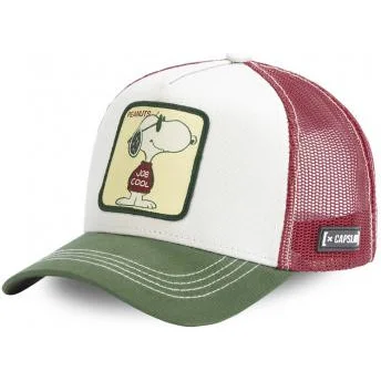 Cap išlenkta white snapback Snoopy Peanuts Capslab