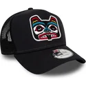 kepure-islenkta-tamsiai-melyna-snapback-bear-tattoo-pack-a-frame-new-era