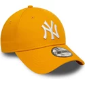 wyginieta-czapka-zolta-z-regulacja-9forty-league-essential-new-york-yankees-mlb-new-era