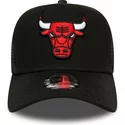 czapka-trucker-czarna-dark-base-team-a-frame-chicago-bulls-nba-new-era