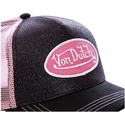 czarna-i-rozowa-czapka-trucker-flak-bla-marki-von-dutch