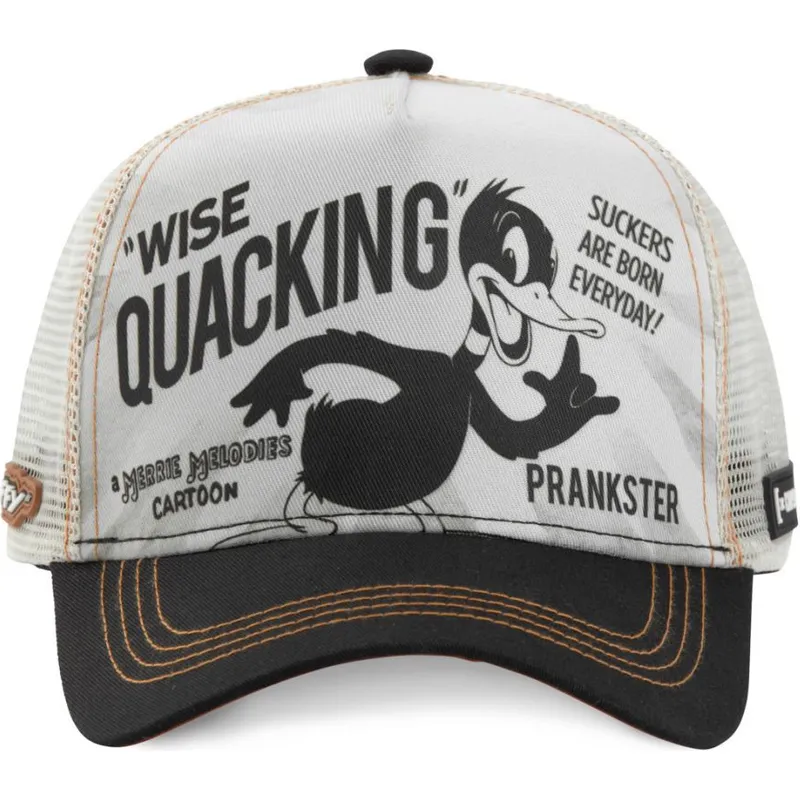 kepure-islenkta-balta-snapback-loo-duc1-daffy-duck-looney-tunes-capslab