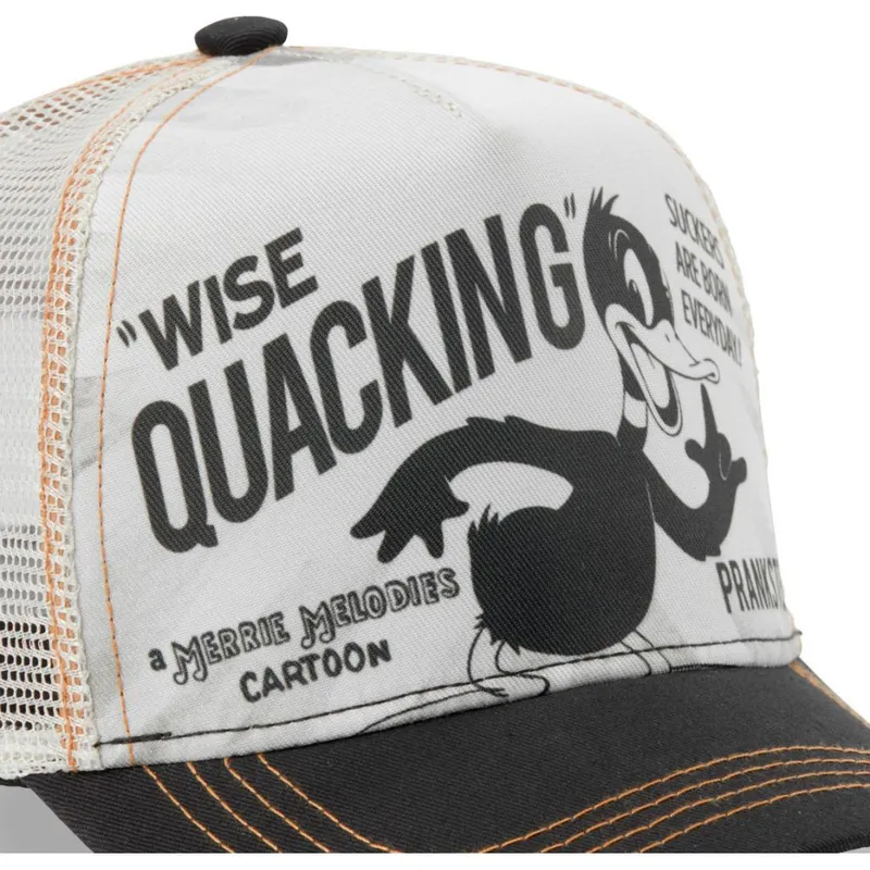 kepure-islenkta-balta-snapback-loo-duc1-daffy-duck-looney-tunes-capslab