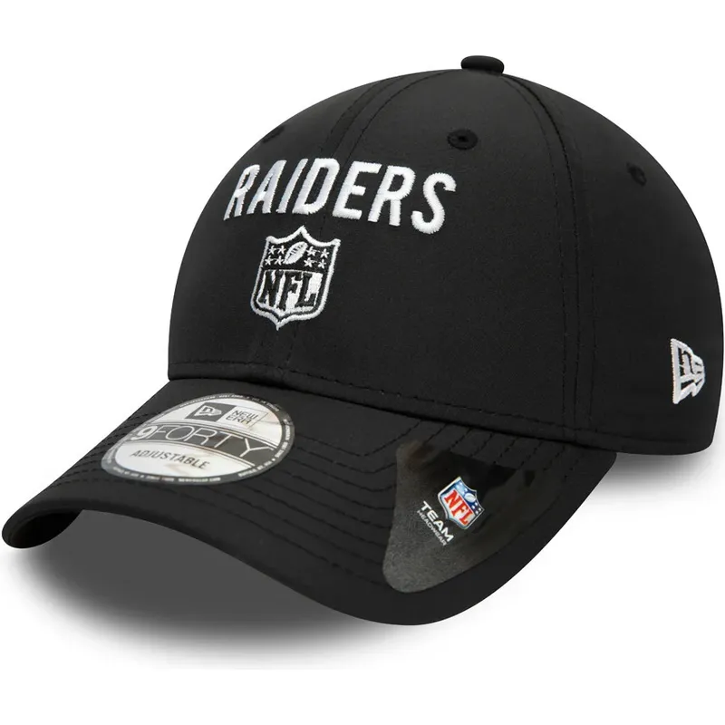 kepure-islenkta-juoda-reguliuojamas-9forty-team-flag-las-vegas-raiders-nfl-new-era
