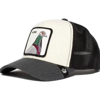 czapka-trucker-biala-szara-i-czarna-golab-homie-pigeon-goorin-bros