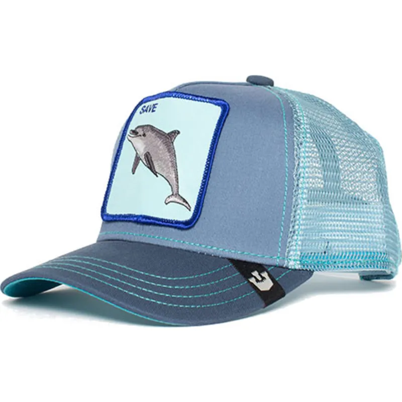 kepure-islenkta-melyna-snapback-vaikams-ocean-vibes-the-farm-goorin-bros