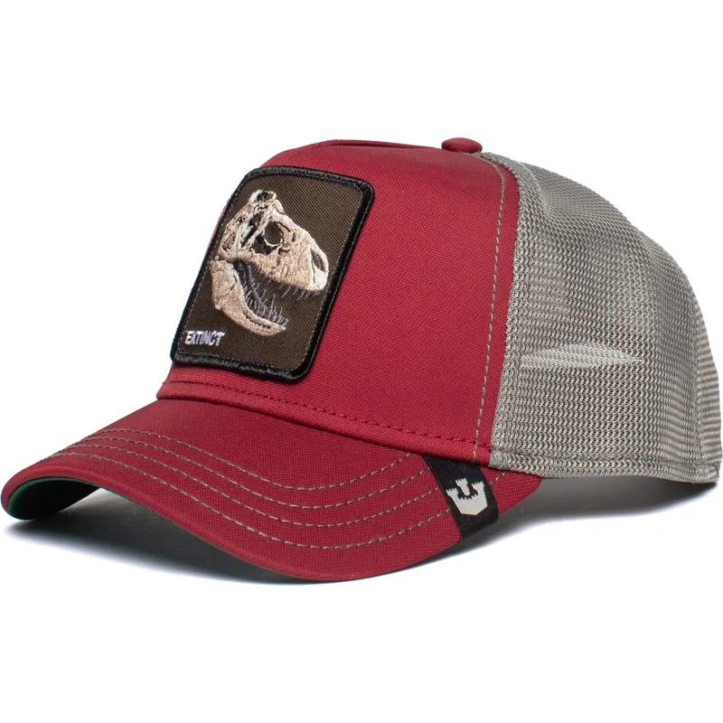 kepure-islenkta-raudona-snapback-extinct-the-farm-goorin-bros