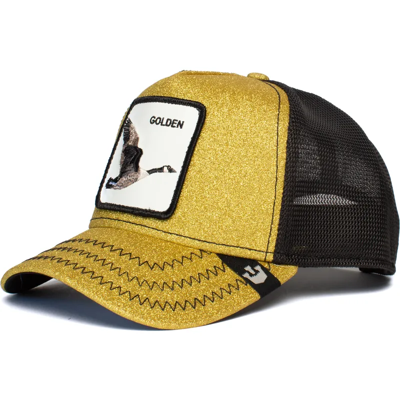 czapka-trucker-zloto-czarna-ganso-golden-egg-od-goorin-bros