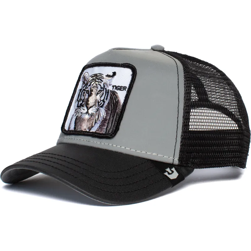 szara-i-czarna-czapka-trucker-z-tygrysem-instinct-only-od-goorin-bros