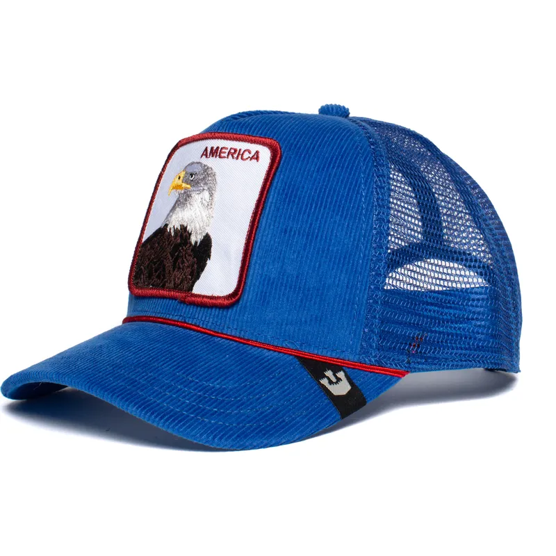kepure-islenkta-melyna-snapback-america-for-real-the-farm-goorin-bros