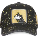 kepure-islenkta-juoda-reguliuojamas-tag-daf-daffy-duck-looney-tunes-capslab