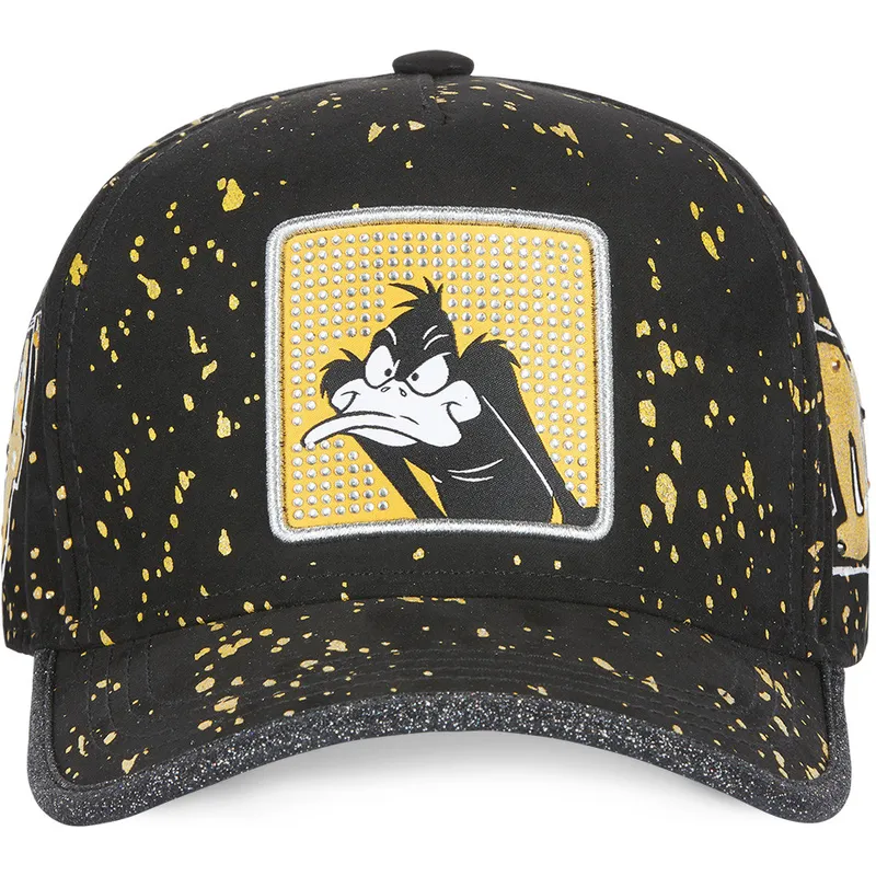 kepure-islenkta-juoda-reguliuojamas-tag-daf-daffy-duck-looney-tunes-capslab kepure-islenkta-juoda-reguliuojamas-tag-daf-daffy-duck-looney-tunes-capslab