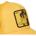 kepure-islenkta-geltona-snapback-loo-duf1-daffy-duck-looney-tunes-capslab