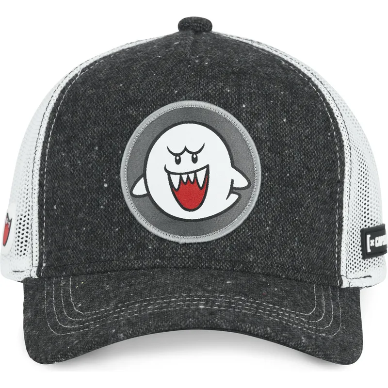 kepure-islenkta-juoda-snapback-pow2-bros-boo-super-mario-bros-capslab