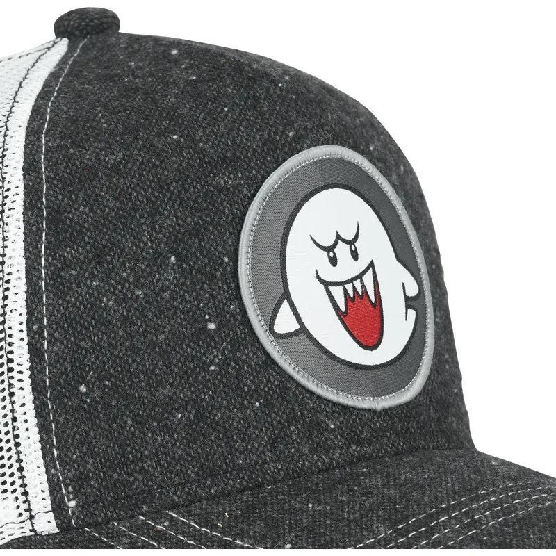 kepure-islenkta-juoda-snapback-pow2-bros-boo-super-mario-bros-capslab