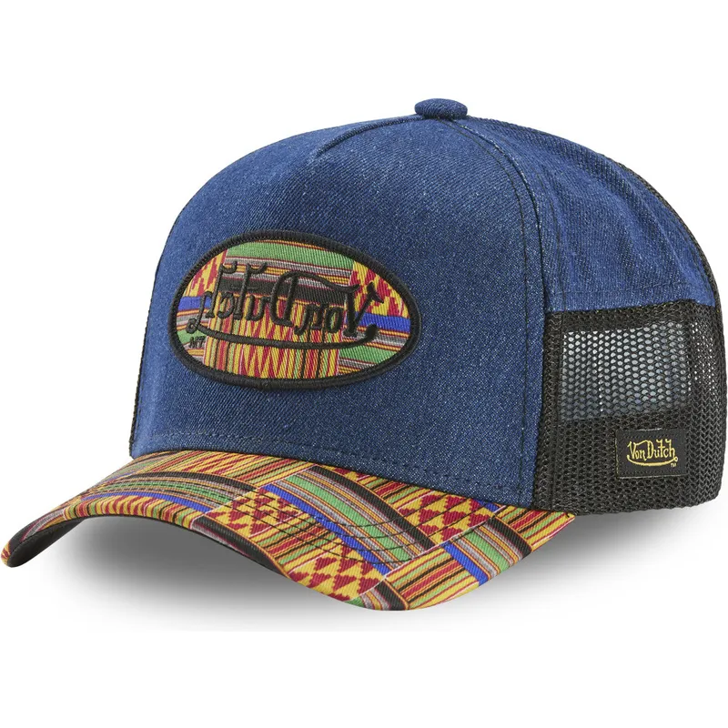 kepure-islenkta-melyna-snapback-atru-wax-von-dutch