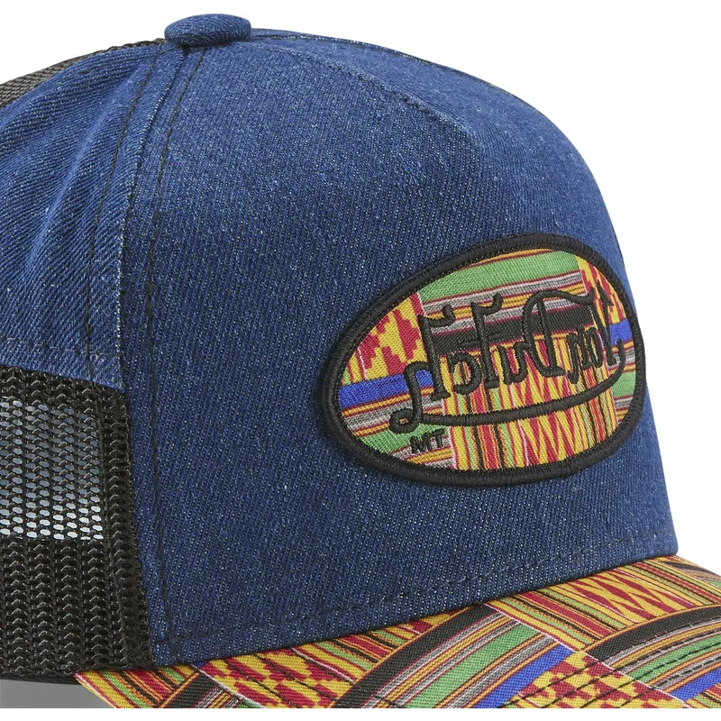 kepure-islenkta-melyna-snapback-atru-wax-von-dutch