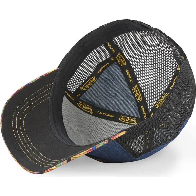 kepure-islenkta-melyna-snapback-atru-wax-von-dutch