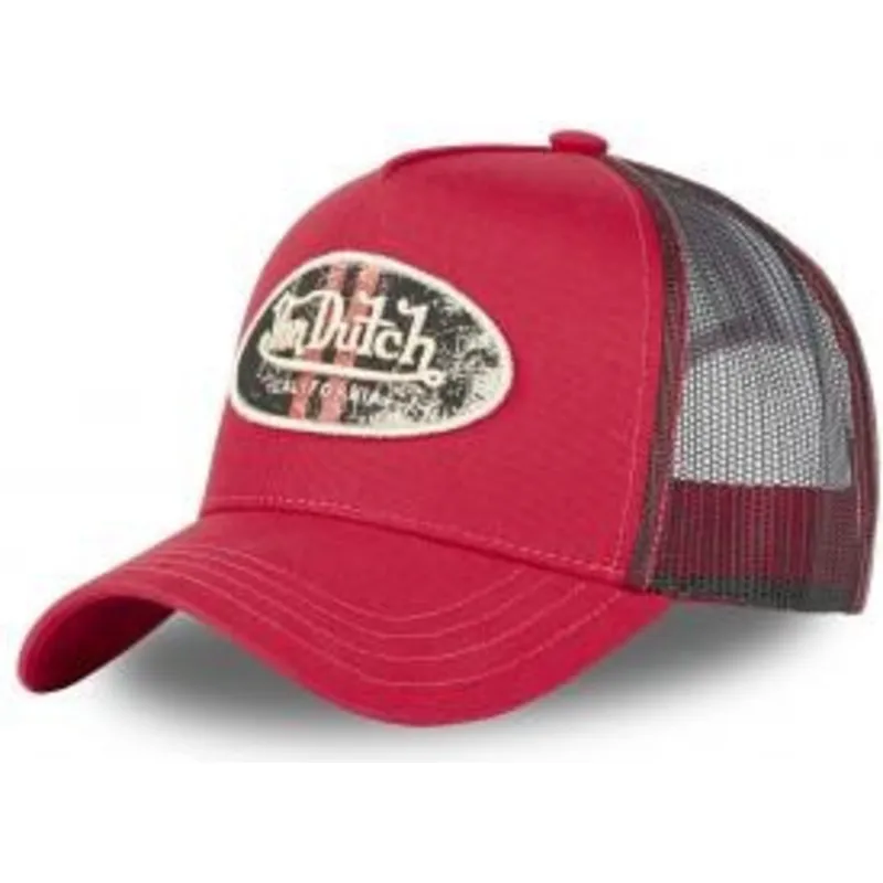 czerwona-czapka-trucker-log-r-od-von-dutch