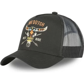 Von Dutch West Ride FREE NR Black Trucker Hat