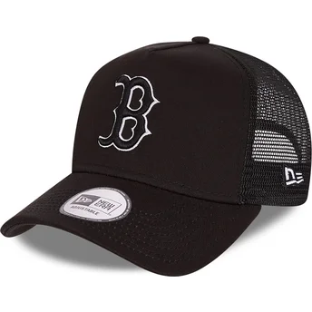 czarna-czapka-trucker-z-czarnym-logo-tonal-mesh-a-frame-boston-red-sox-mlb-od-new-era