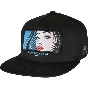 Cayler & Sons Flat Brim WL Lit Lit Black Snapback Cap