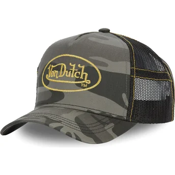 Kepurė išlenkta kamufliažas snapback CAM GOL Von Dutch
