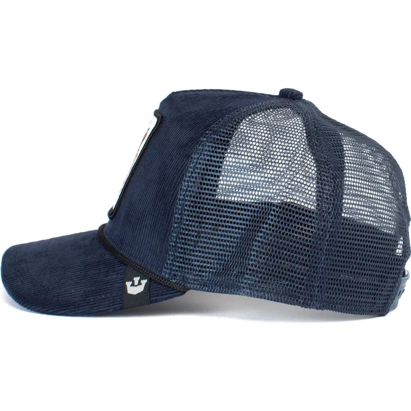 kepure-islenkta-tamsiai-melyna-snapback-tiger-rage-the-farm-goorin-bros
