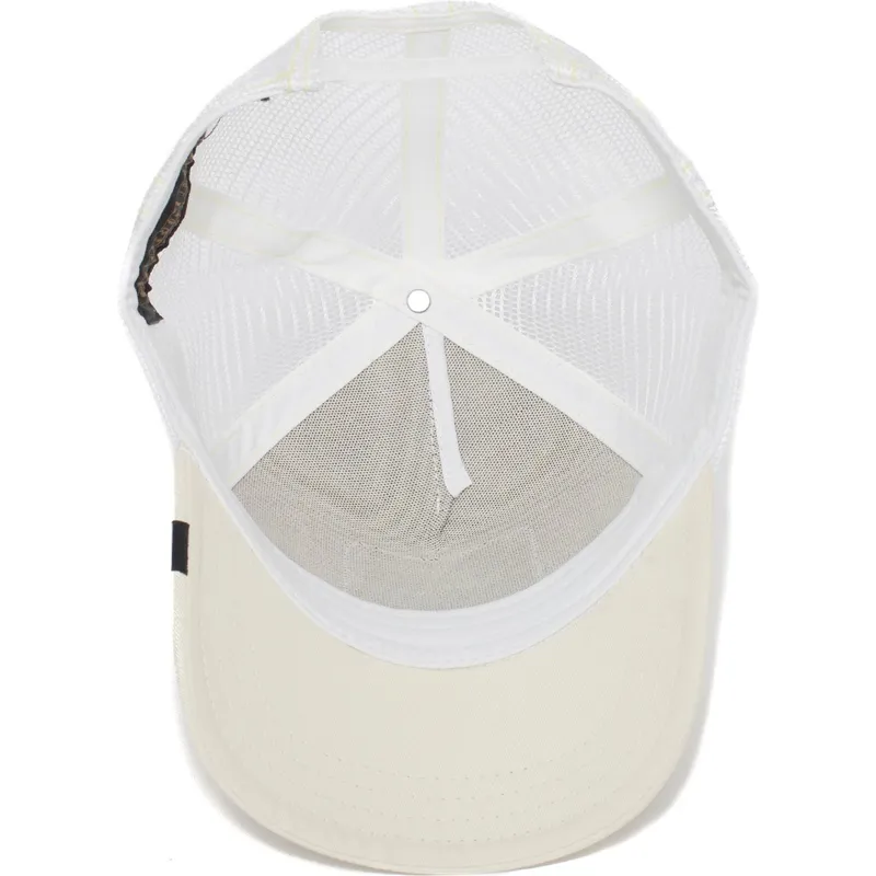 kepure-islenkta-vilkikas-balta-snapback-abeja-queen-bee-the-farm-de-goorin-bros