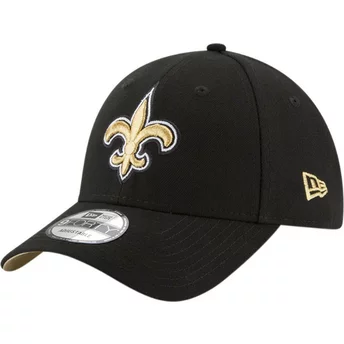 Wyginięta czapka czarna z regulacją 9FORTY The League New Orleans Saints NFL New Era