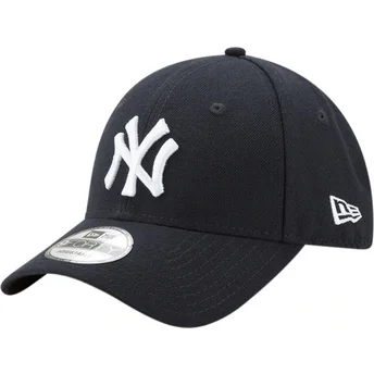 Granatowa zakrzywiona czapka z regulacją 9FORTY The League New York Yankees MLB New Era