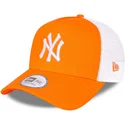 kepure-islenkta-oranzine-snapback-a-frame-tonal-mesh-new-york-yankees-mlb-new-era