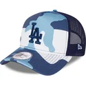 czapka-trucker-niebieski-kamuflaz-z-niebieskim-logo-a-frame-los-angeles-dodgers-mlb-od-new-era