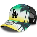 zielona-czapka-trucker-z-czarnym-logo-a-frame-summer-city-los-angeles-dodgers-mlb-od-new-era