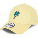 zolta-zakrzywiona-czapka-regulowana-9forty-sports-palm-tree-od-new-era