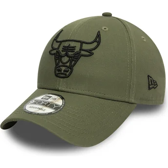 kepure-islenkta-zalia-reguliuojamas-9forty-league-essential-chicago-bulls-nba-new-era