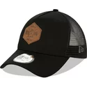 new-era-a-frame-9forty-heritage-patch-black-trucker-hat