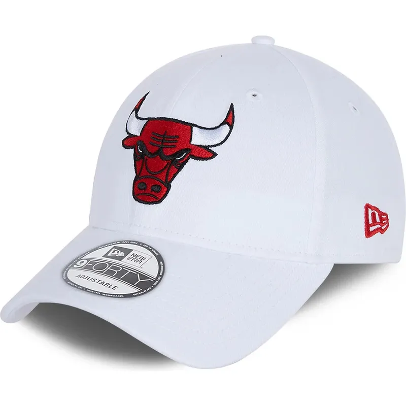 kepure-islenkta-balta-reguliuojamas-9forty-side-mark-chicago-bulls-nba-new-era