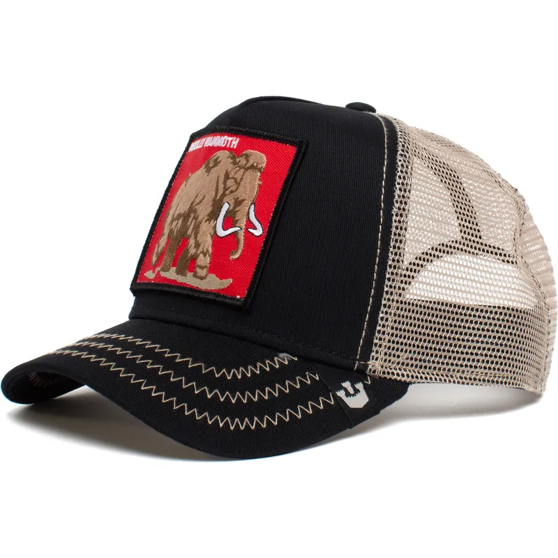 czarna-czapka-trucker-mamut-wooly-mammoth-6-tons-the-farm-od-goorin-bros