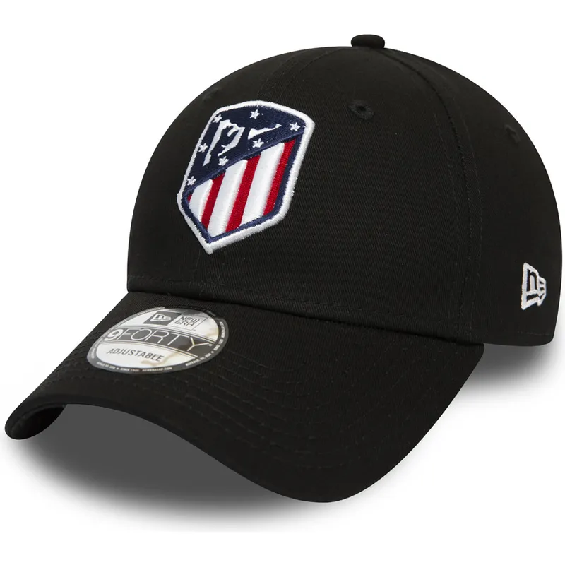 kepure-islenkta-juoda-reguliuojamas-9forty-essential-atletico-atletico-de-madrid-lfp-new-era