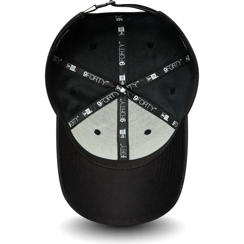 kepure-islenkta-juoda-reguliuojamas-9forty-stack-new-york-yankees-mlb-new-era