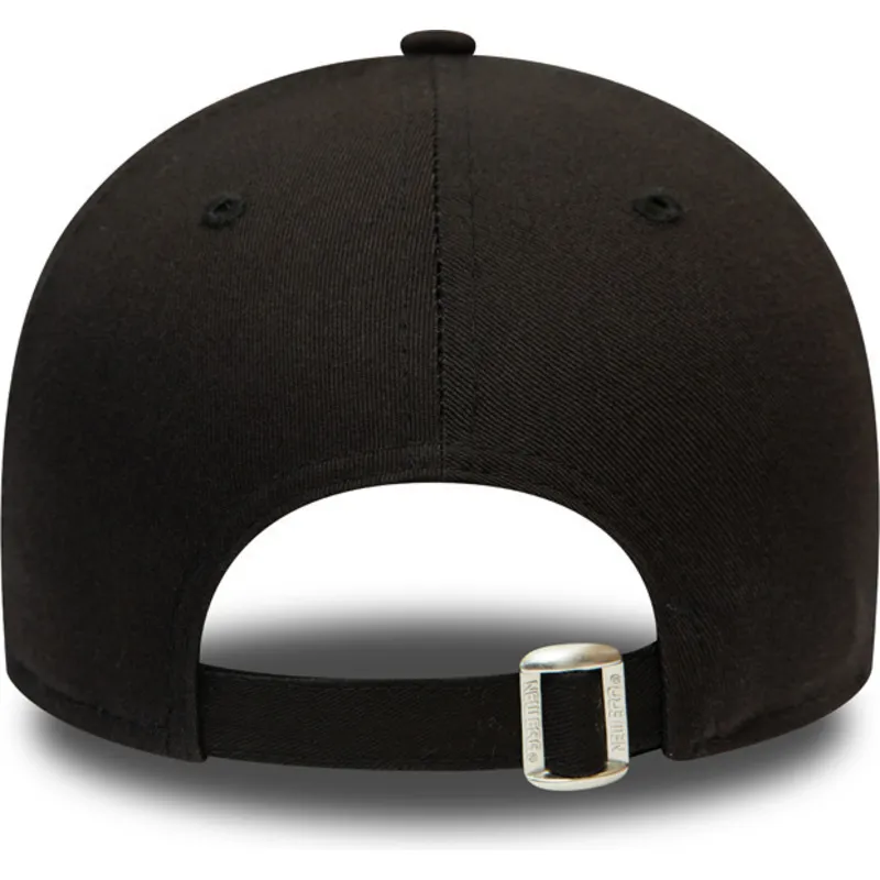 kepure-islenkta-juoda-reguliuojamas-rosa-9forty-league-essential-los-angeles-dodgers-mlb-new-era